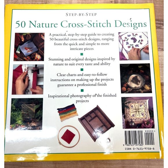 Step-By-Step 50 Nature Cross-Stitch Designs By Lynda Burgess Hardcover Craft Boo - Picture 2 of 5